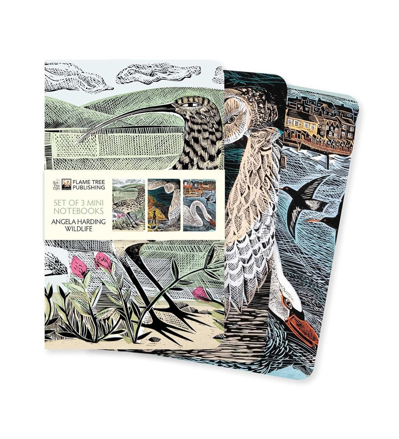 ANGELA HARDING WILDLIFE SET OF 3 MINI NOTEBOOKS (PB)