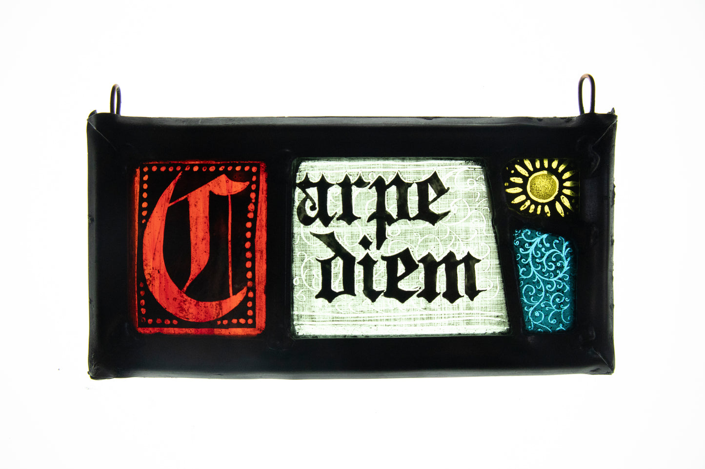 Half Square Jumble Panel - Carpe diem