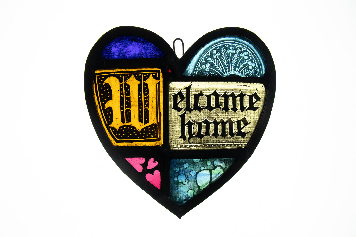 Heart Jumble Panel - Welcome home