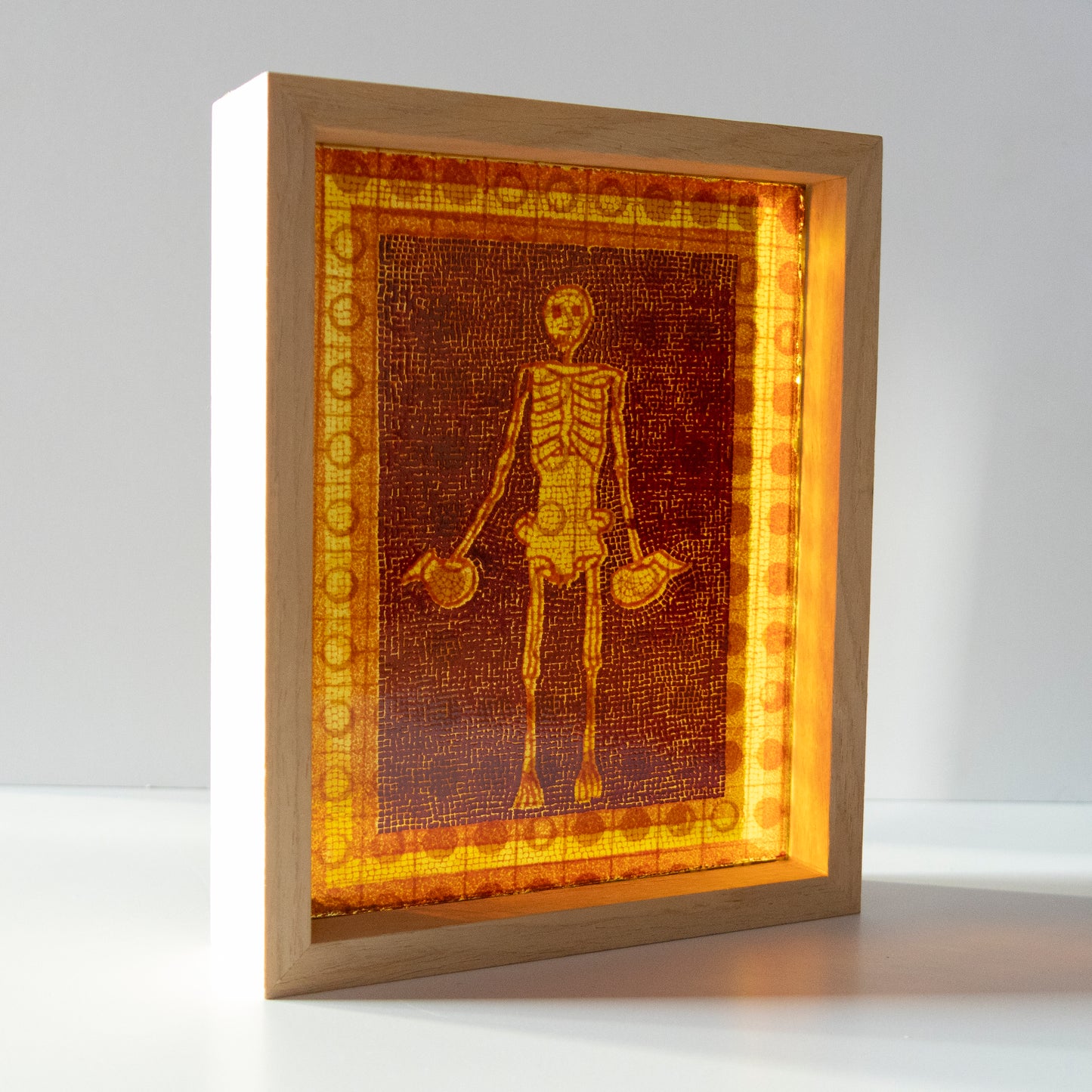 Skeleton - Screen Printed Glass
