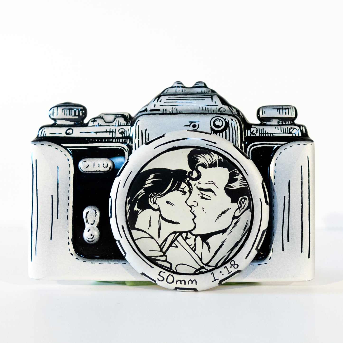 Fused Glass Camera - Love Story