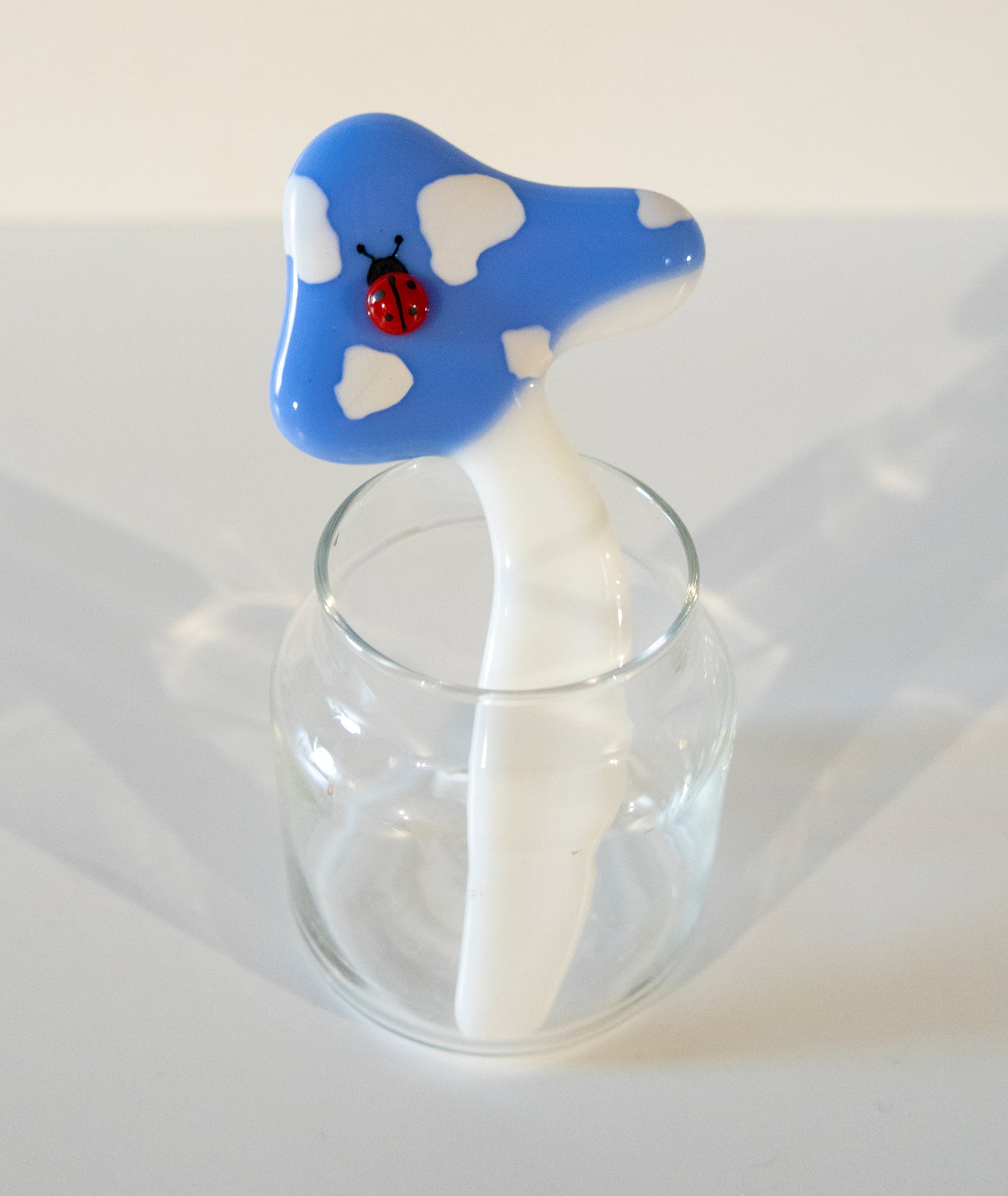 Fused Glass Plant Pot Pal - violet