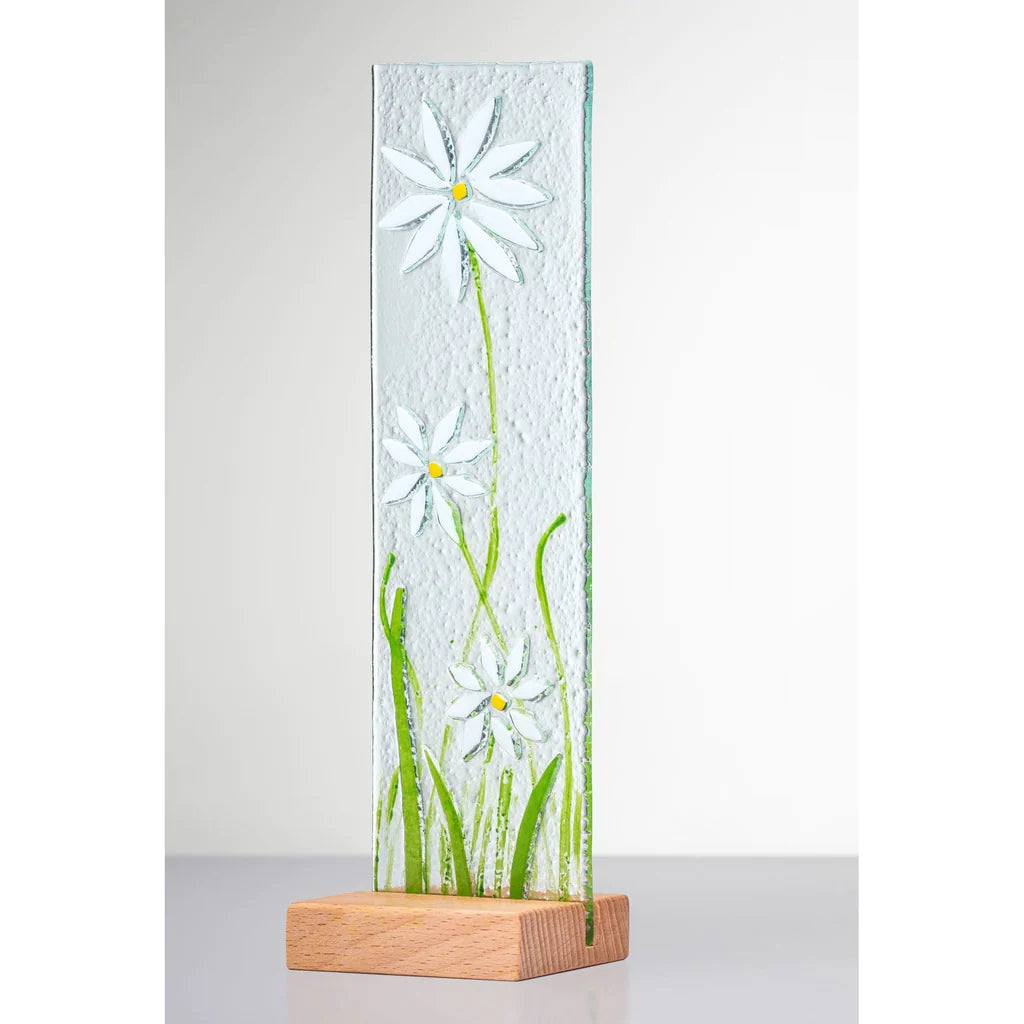 Decorative Flower Plaque - white daisies