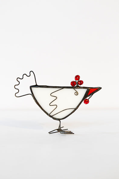 Chicken - Glass Suncatcher