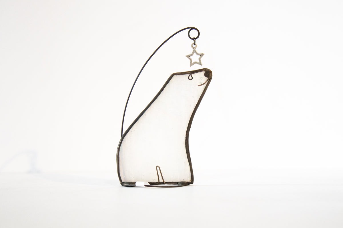 Polar Bear - Glass Suncatcher