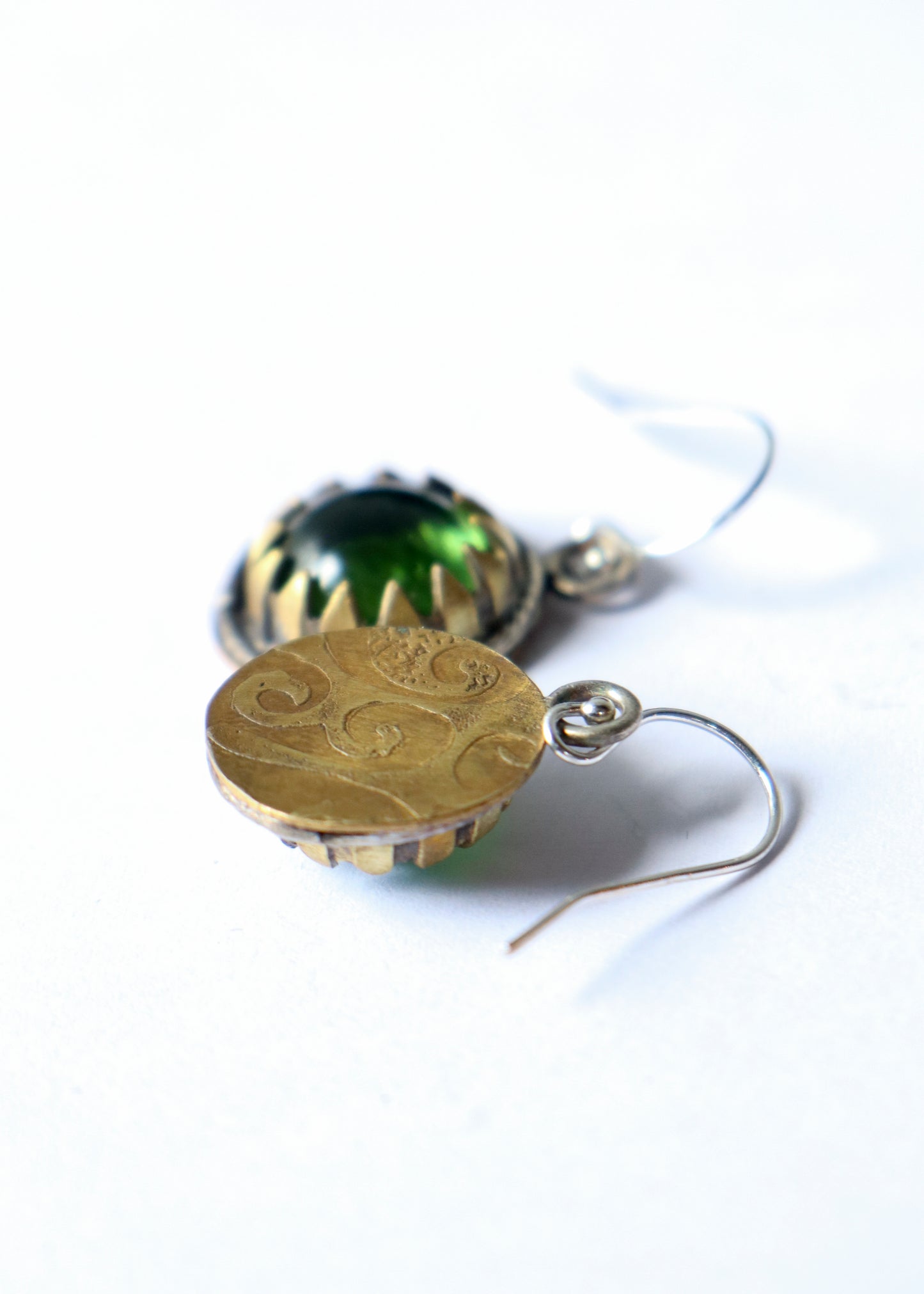 Light Green Drop Earrings