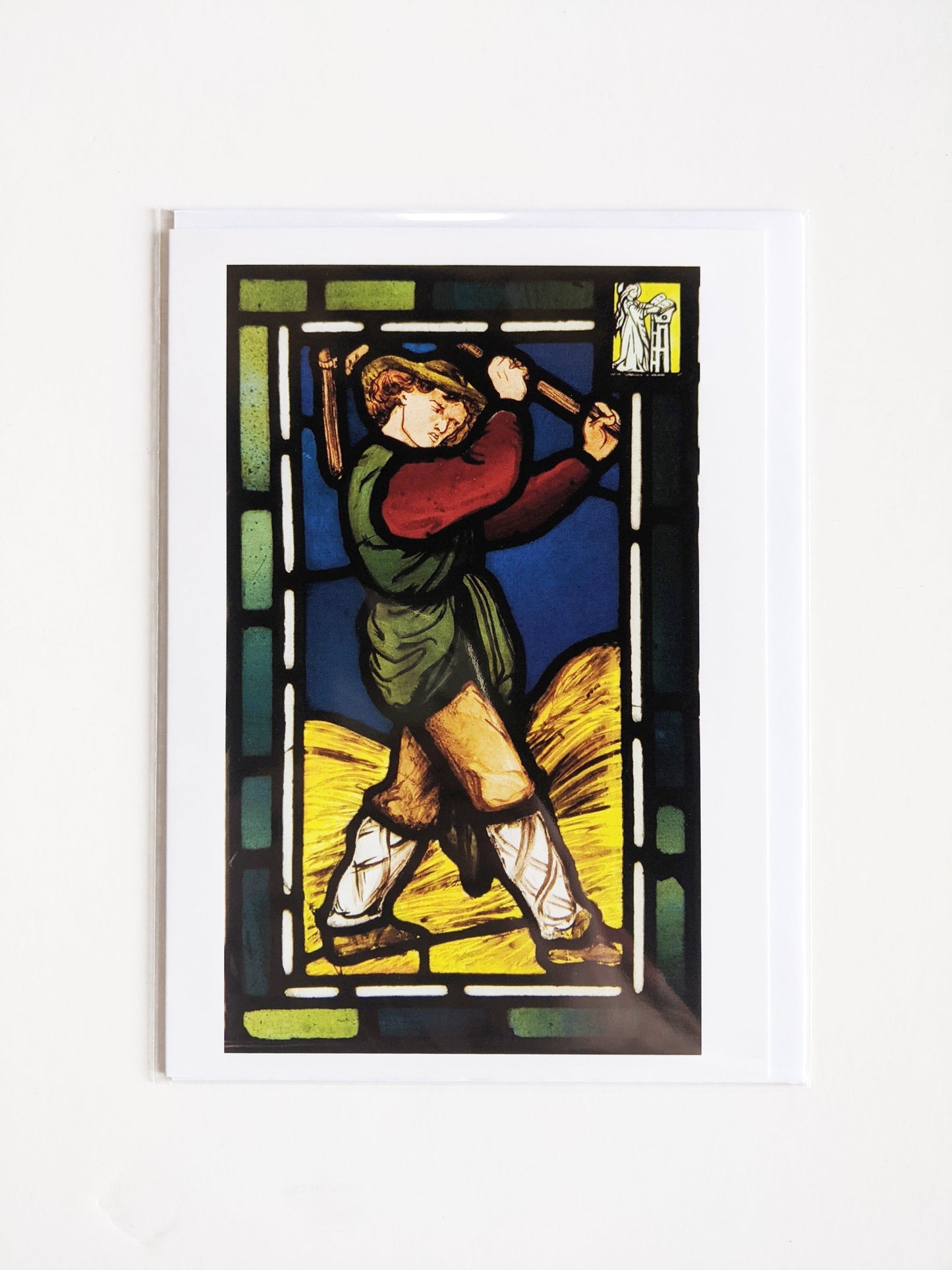 Labours of the month: Threshing - Greetings Card