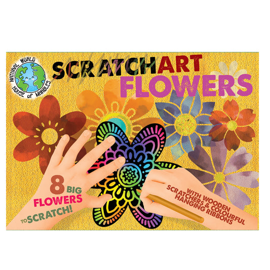Scratch Art Set-Flowers