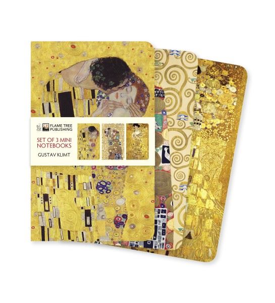 GUSTAV KLIMT SET OF 3 MINI NOTEBOOKS (PB)