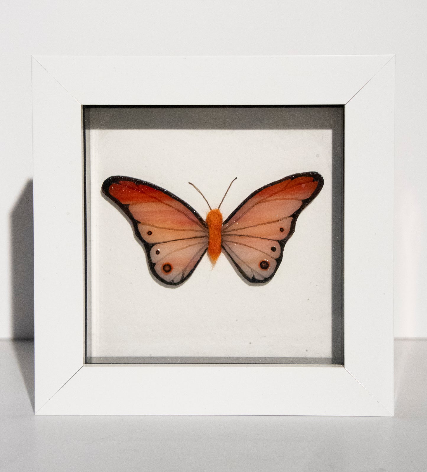 Glass Butterfly - orange