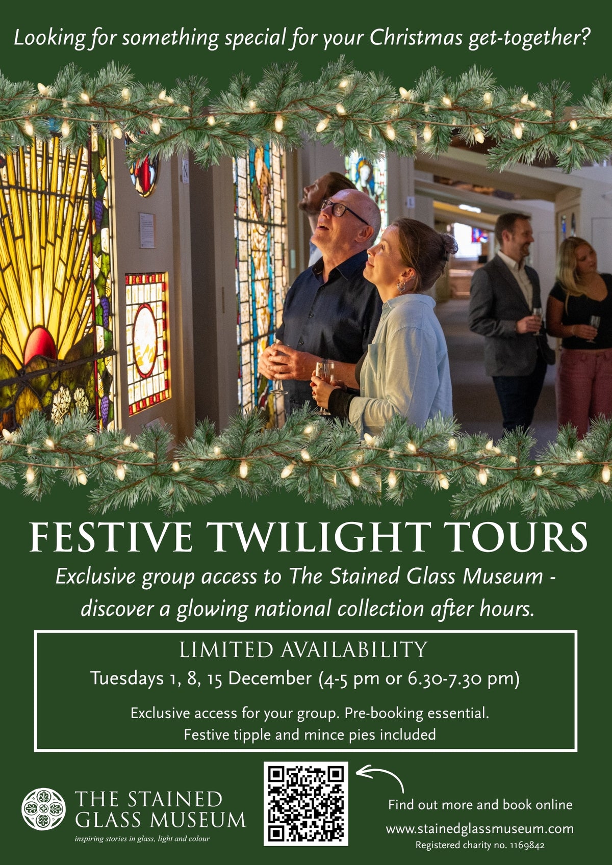 Festive Twilight Tours - Exclusive Group Experiences at The Stained Glass Museum