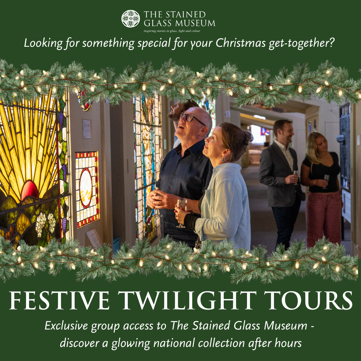 Festive Twilight Tours - Exclusive Group Experiences at The Stained Glass Museum