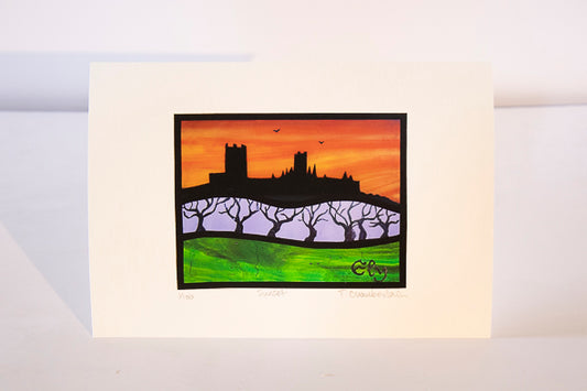 A5 Ely Sunset Print 5/100