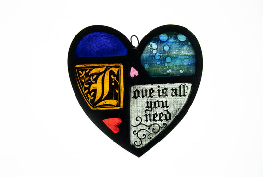 Heart Jumble Panel - Love is all you need