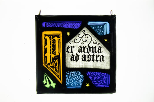 Square Jumble Panel - Per ardua ad astra