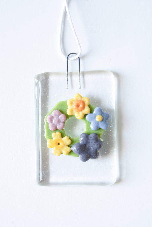 Hanging Flower Wreath - small