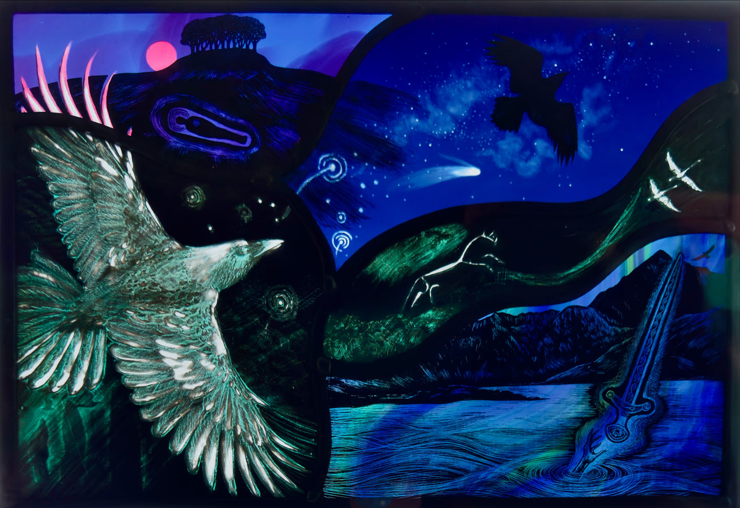 Wild Folk - Land Folds and Time Folds - A2 Print (Signed and Numbered)