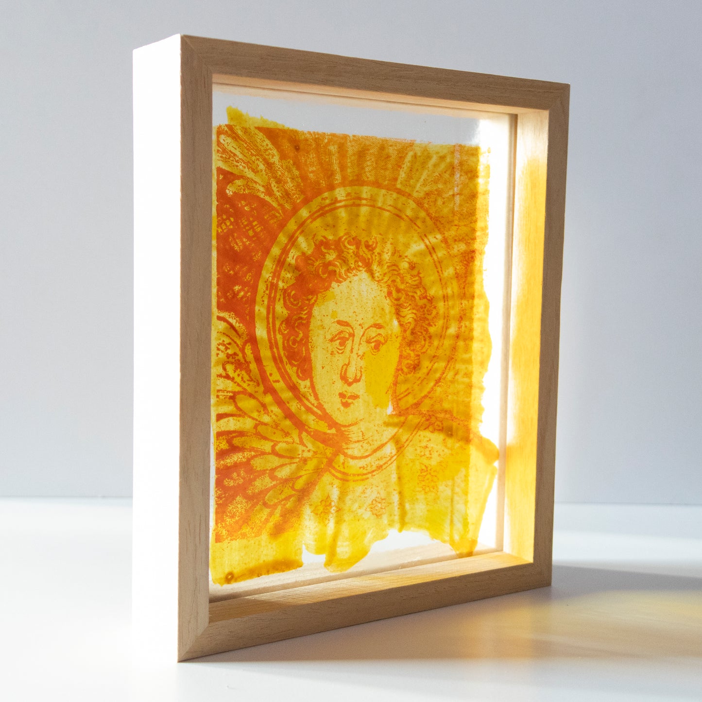 Angel - Screen Printed Glass