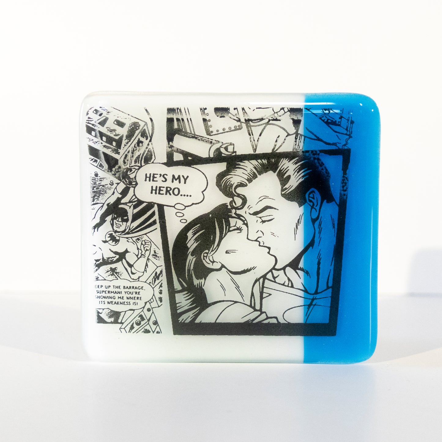 Comic Strip Coaster - blue