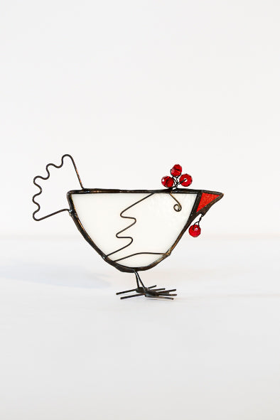 Chicken - Glass Suncatcher