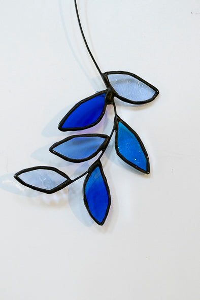 Six Leaves Glass Suncatcher