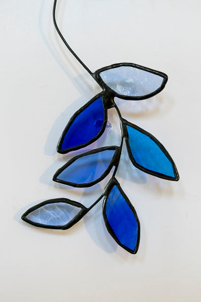 Six Leaves Glass Suncatcher