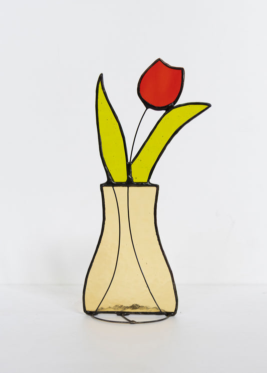 Medium Flower Vase - Glass Suncatcher