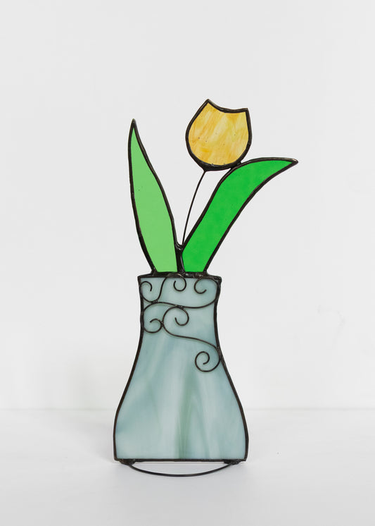 Medium Flower Vase - Glass Suncatcher