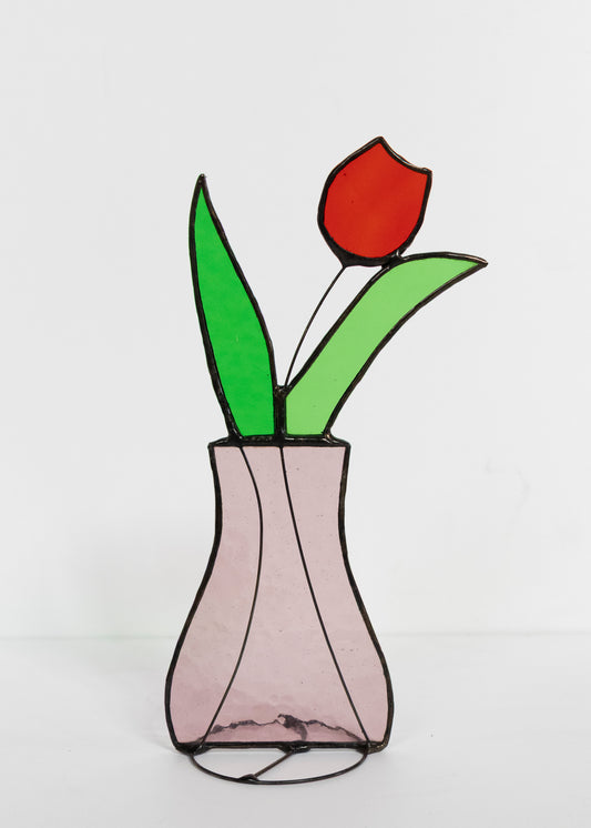 Medium Flower Vase - Glass Suncatcher