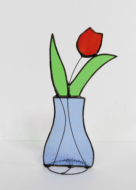 Medium Flower Vase - Glass Suncatcher