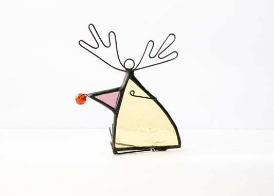 Reindeer Bird - Glass Suncatcher