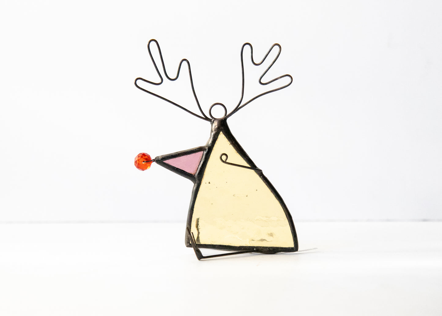 Reindeer Bird - Glass Suncatcher