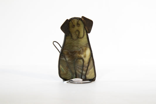Dog - Glass Suncatcher