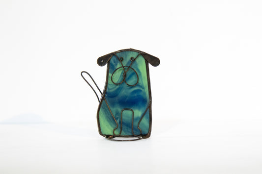 Dog - Glass Suncatcher