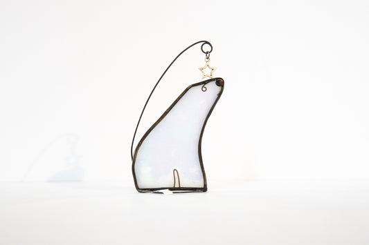 Polar Bear - Glass Suncatcher
