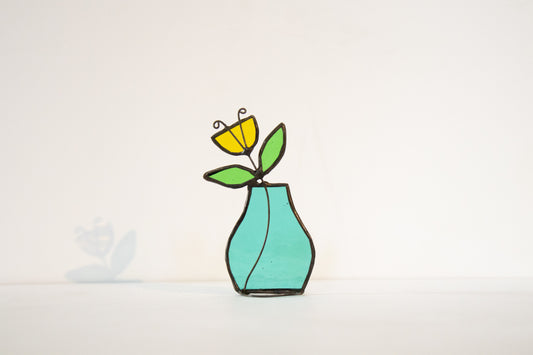 Flower Vase Suncatcher - small