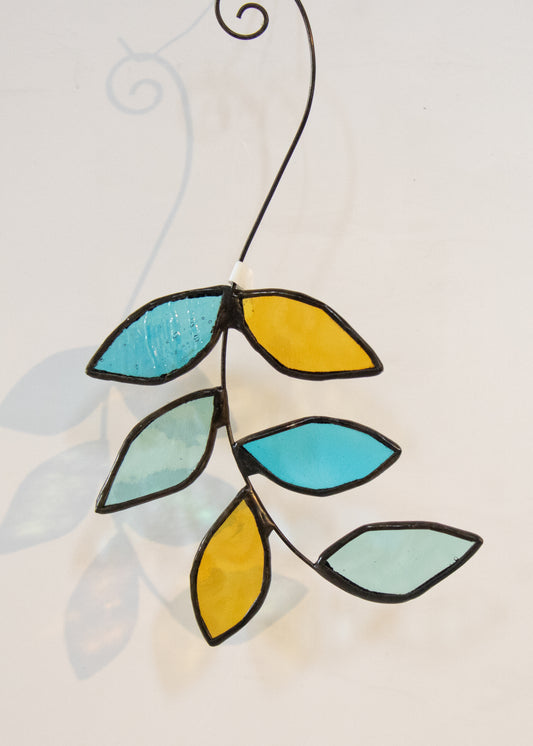 Six Leaves Hanging Suncatcher