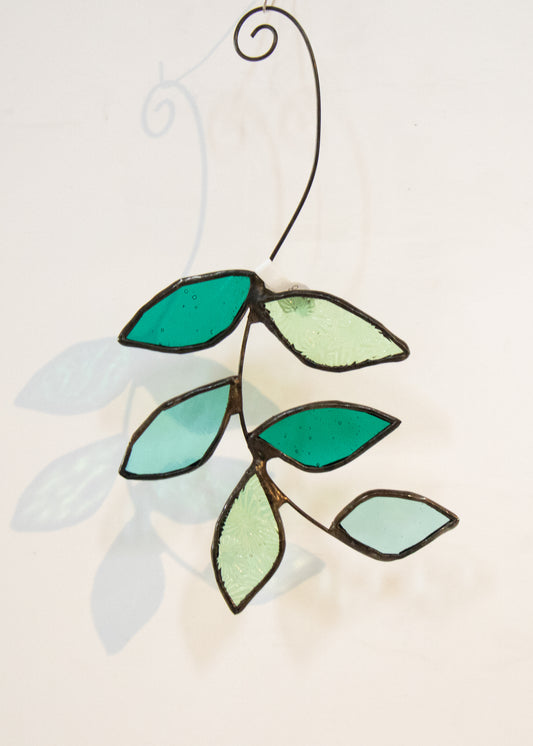Six Leaves Hanging Suncatcher