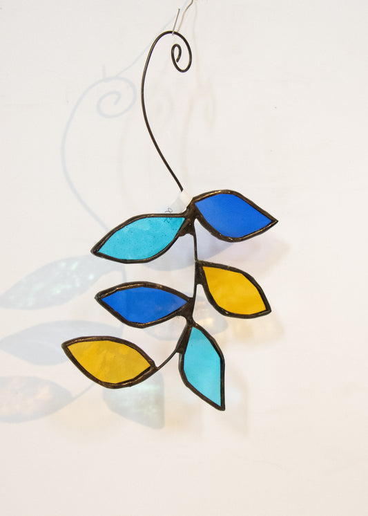 Six Leaves Hanging Suncatcher