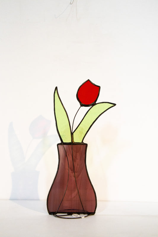 Flower Vase Suncatcher - medium