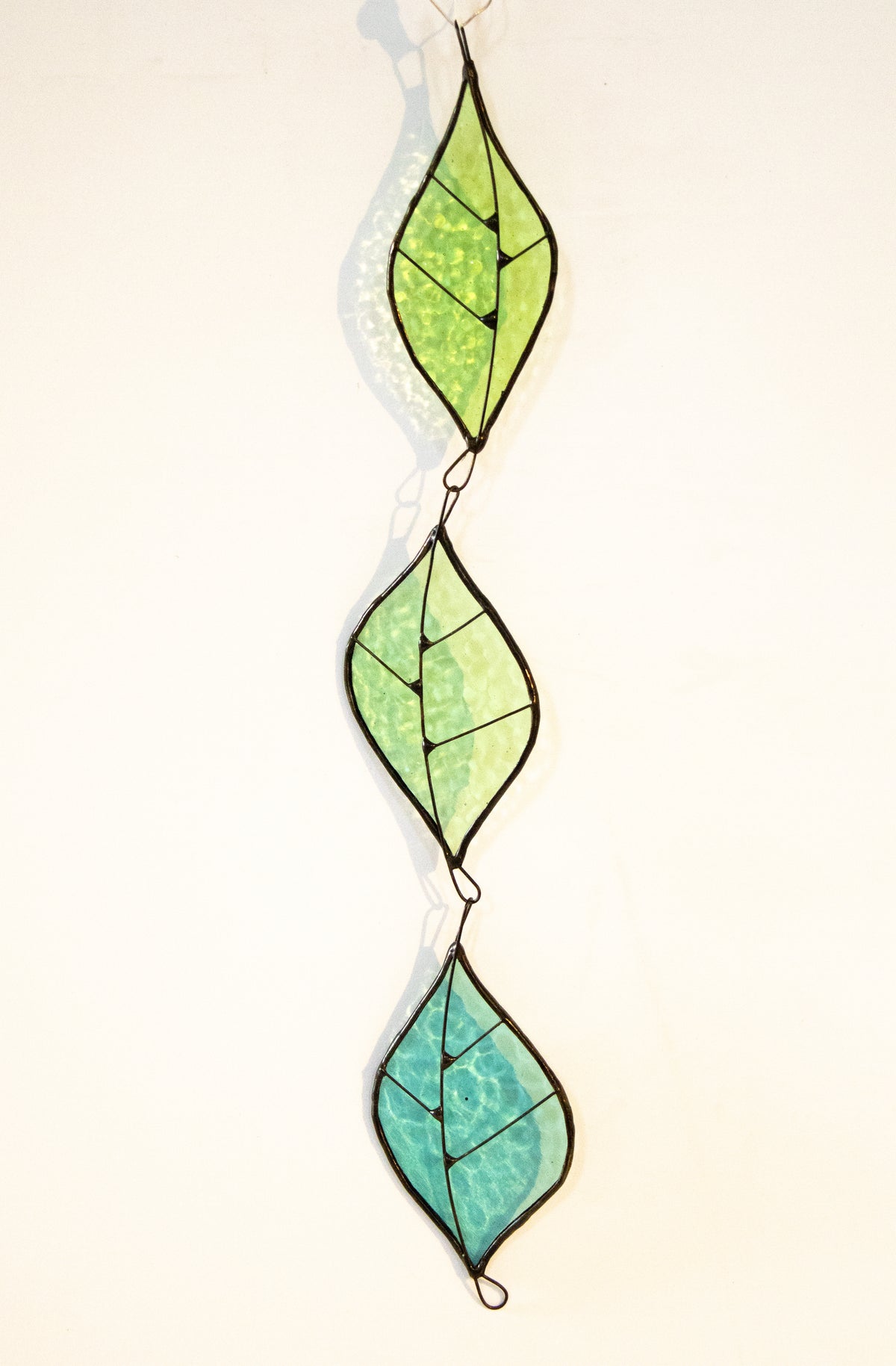 Three Leaves Hanging Suncatcher