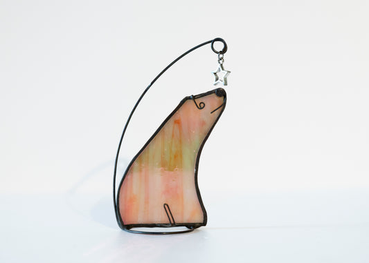 Polar Bear - Glass Suncatcher