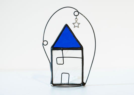 House - Glass Suncatcher