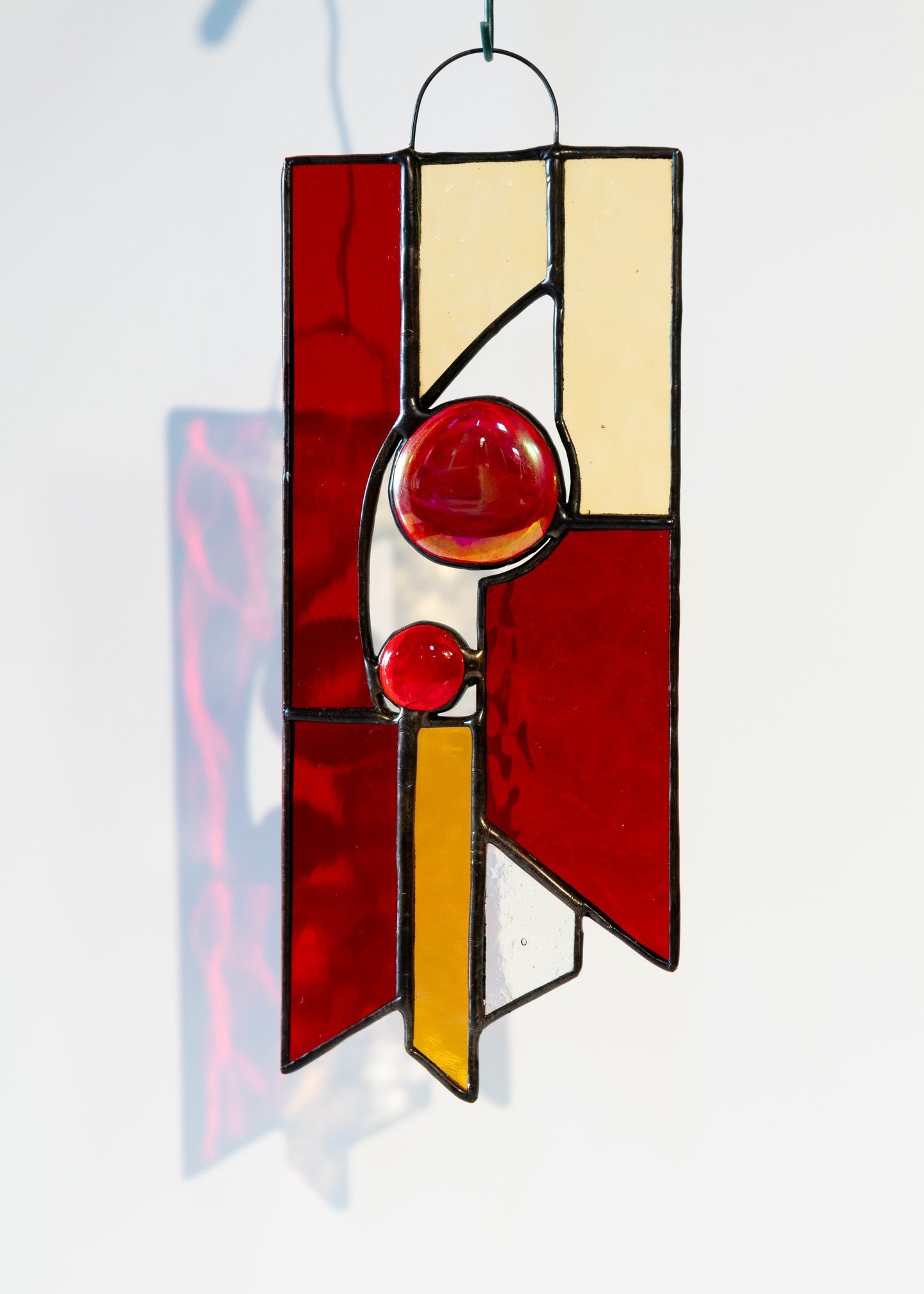 Vertical Suncatcher - reds and golds