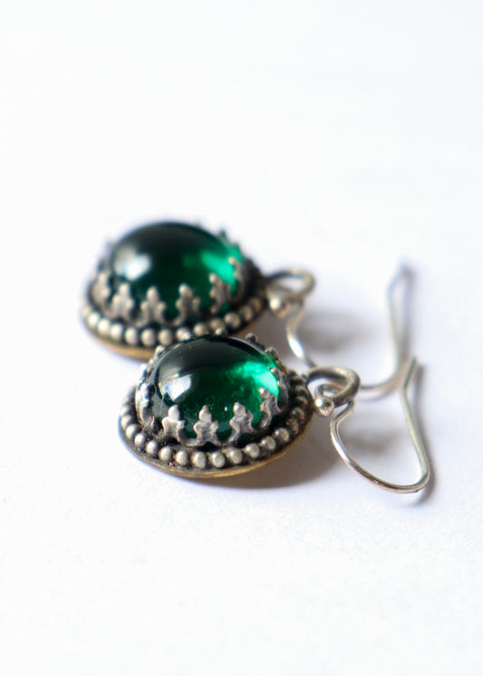 Emerald Green Drop Earrings