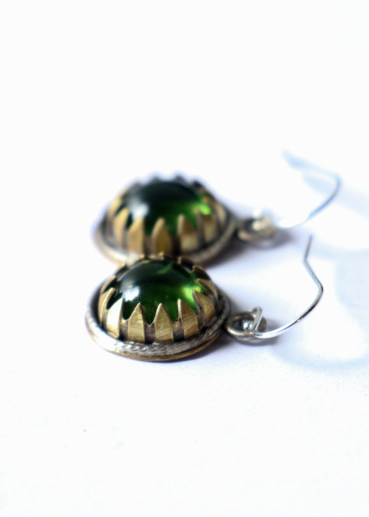 Light Green Drop Earrings