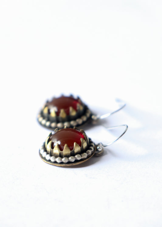 Red Drop Earrings