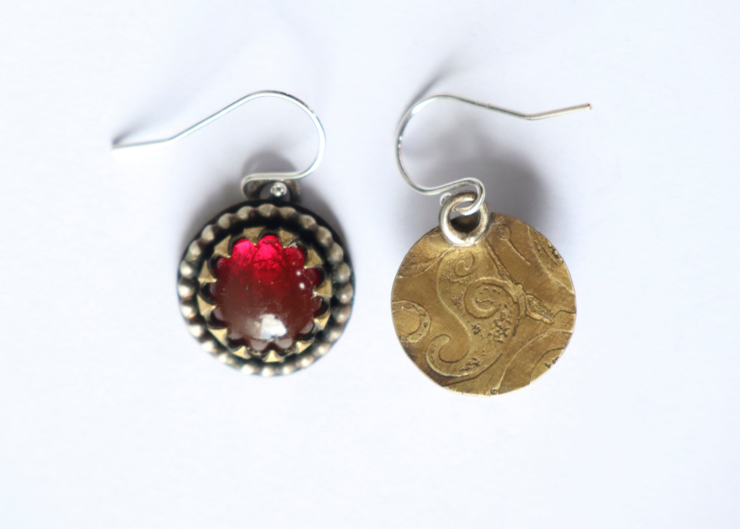Red Drop Earrings