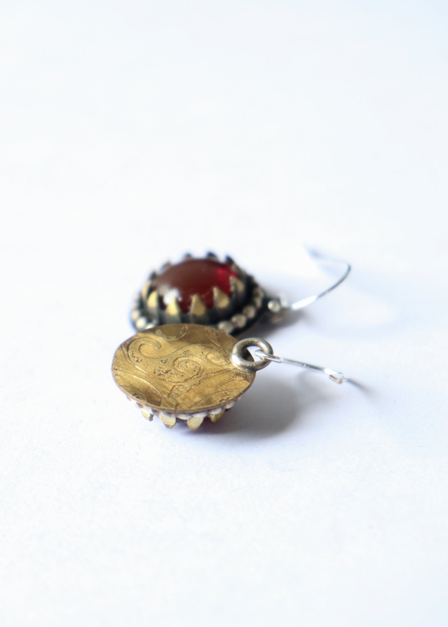 Red Drop Earrings