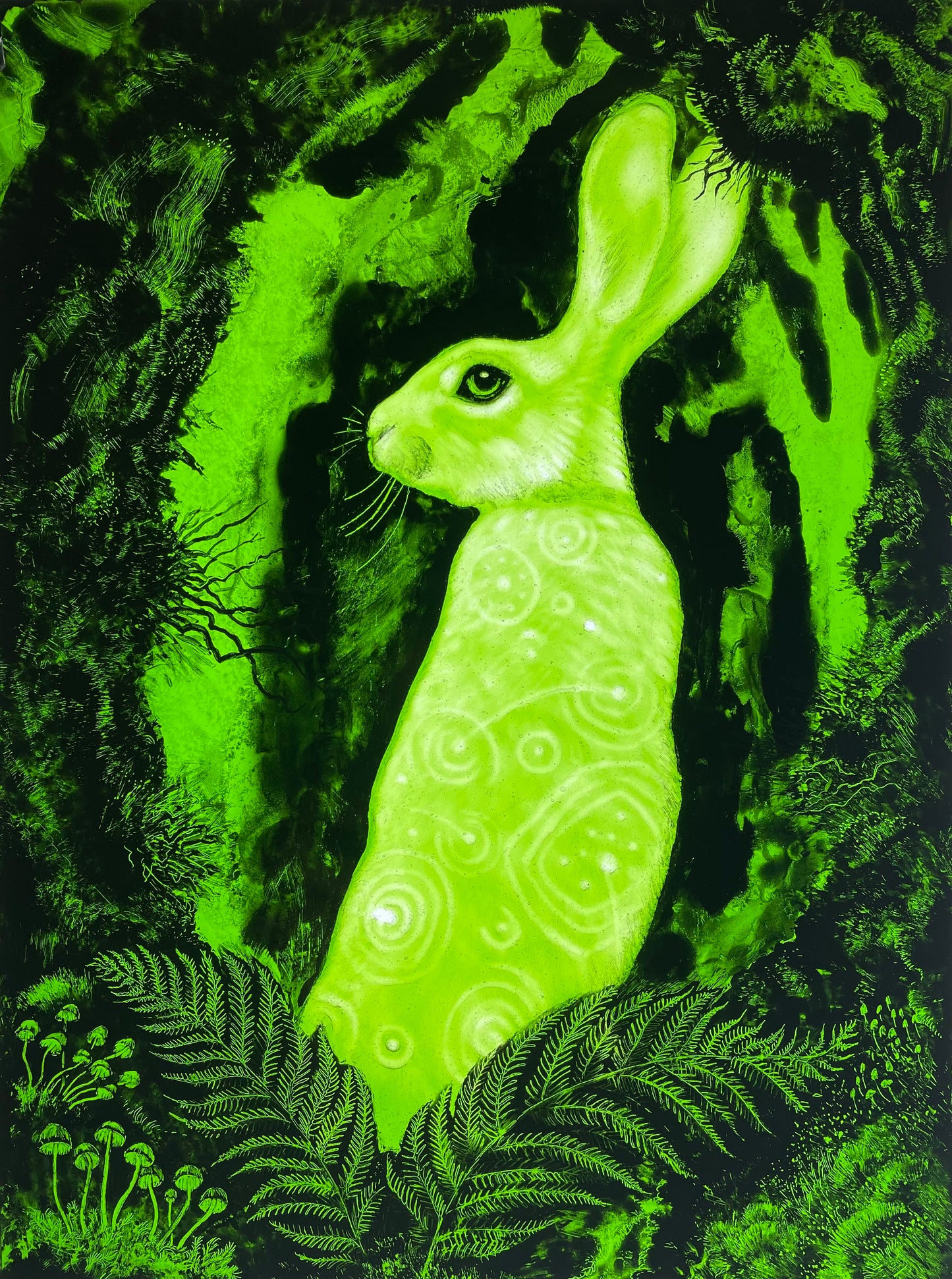 Wild Folk - White Hare - Print (Signed and Numbered)